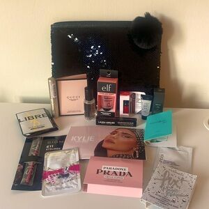 NEW Makeup Bag with 16 Samples - MAC, Gucci, YSL, Stilla & more!